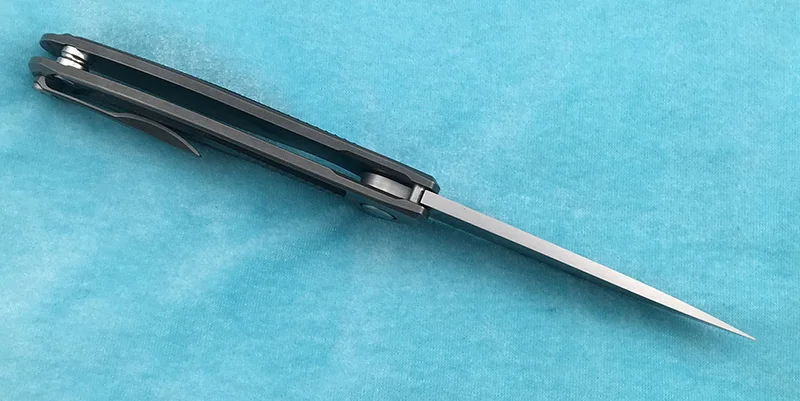 Зеленый шип F95 Флиппер складной нож D2 лезвие CF+ TC4 титановый сплав Открытый Отдых Охота фрукты нож EDC инструмент