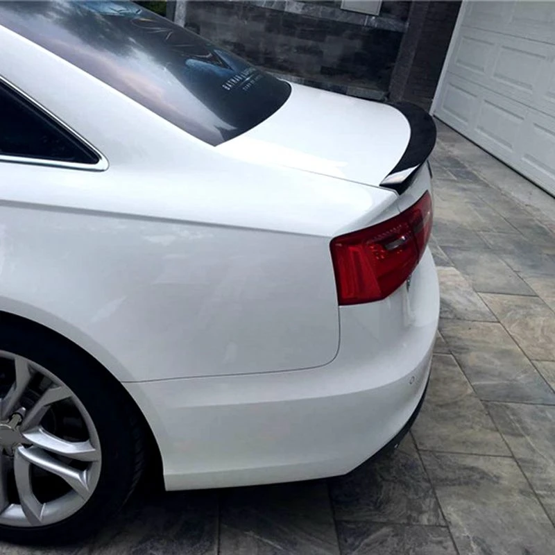 

For AUDI A6 C7 4-Door Sedan CARBON FIBER Spoiler 2012-2018 Carbon Fiber Rear Wing Trunk Lip Spoiler For Audi A6 C7