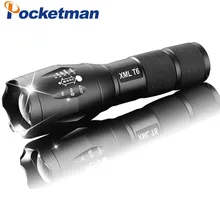 E17 светодиодный вспышка светильник масштабирования фонарь водонепроницаемая светодиодная вспышка светильник s XM-L T6 Q5 3800LM 3 режима 5 Режим светодиодный Масштабируемые Светильник батарея