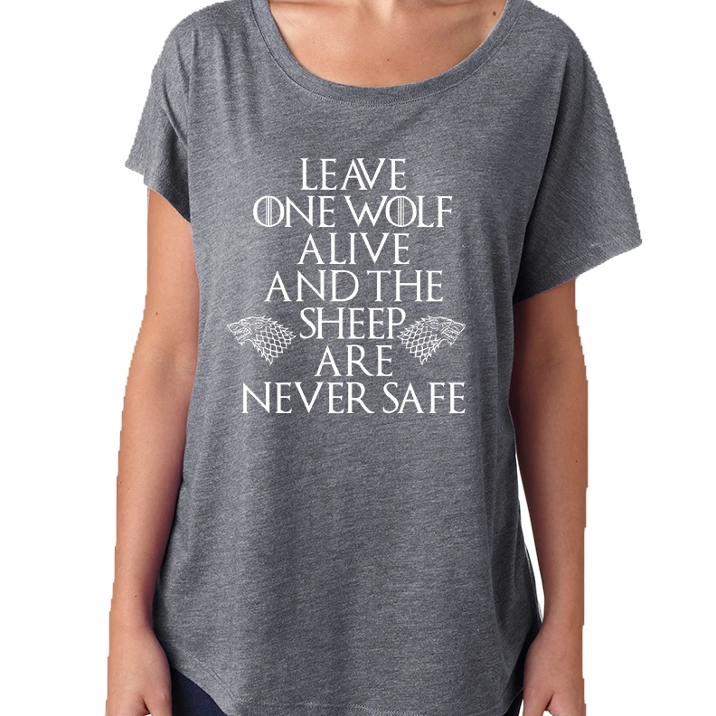 Women's Dolman Leave One Wolf Alive Sheep Are Never Safe (2)