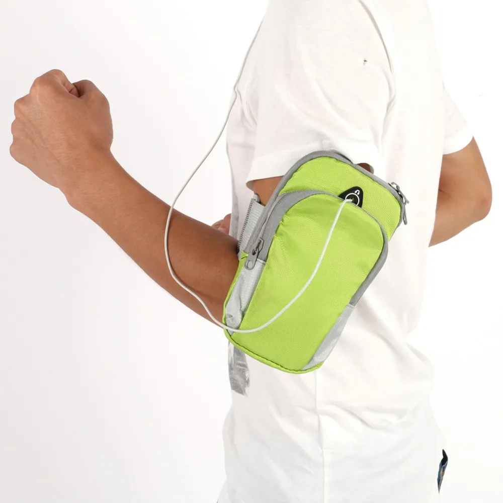 Correr Jogging protectora del teléfono deportes muñeca brazo impermeable al aire libre de Nylon bolso de mano para brazalete de deporte bolsa