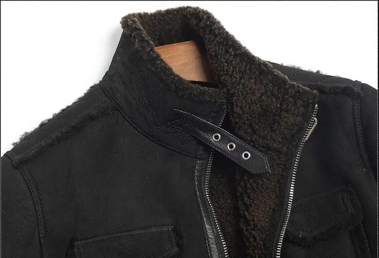 Мужская кожаная куртка Fur One зимняя из натуральной овчины 2018|Кожаные куртки| |