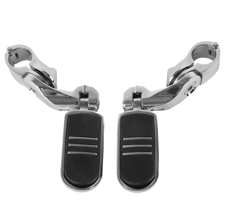 32mm 1.25" Chrome Short Angled Highway Engine Guard Foot Peg For Harley
