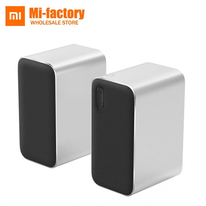 

New XiaoMi Mijia Bluetooth computer speaker Bluetooth 2.0 LED DSP Support voice calls For phone tablet pc for xiami smart home