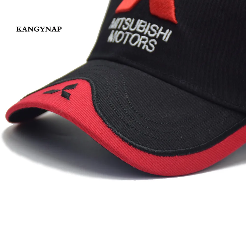 [KAGYNAP] Mitsubishi MOTO GP Дальнобойщик кепки 3 d вышивка мотоцикл Snapback Головные уборы для мужчин и женщин бейсболки casquette