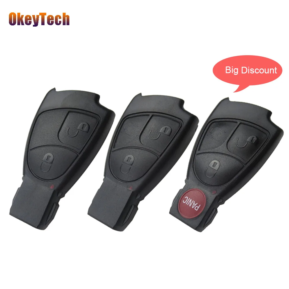 Смарт ключ OkeyTech для Benz Mercedes B C E S ML SLK CLK Class 2 3 4 кнопки автомобильный пульт
