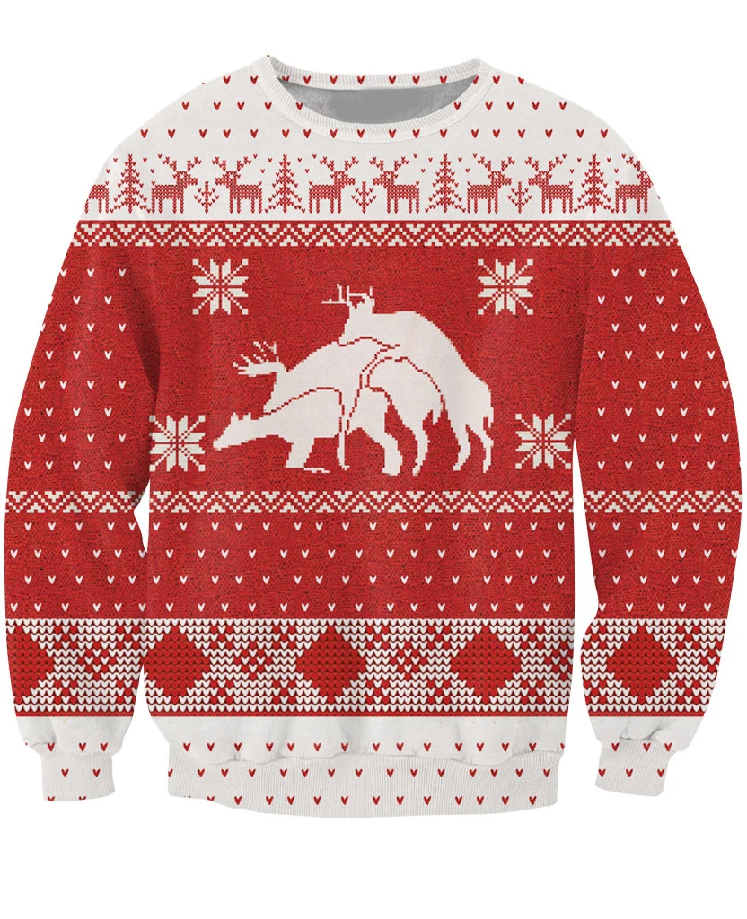 Merry Bucking Christmas Crewneck Sweatshirt