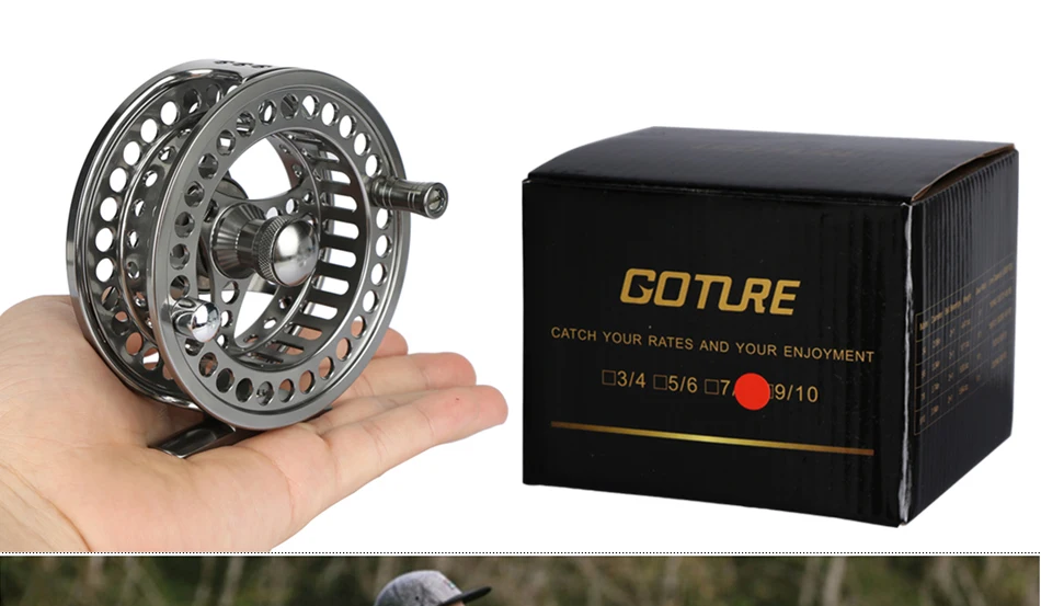 Carretel de Pesca 2 + 1bb Goture Grande Arbor 3 - 4 5 6 7 8 9 10 wt Aço Inoxidável Pesca Mosca Carretéis Acessórios Fly 1:1 20 High Quality Esporte e Lazer