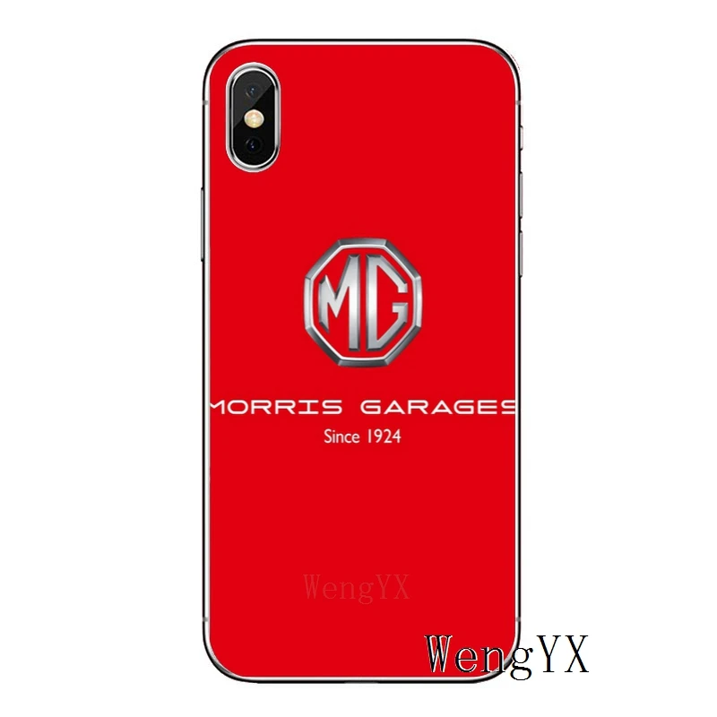 Прохладный мг автомобильные брелки с логотипом для Xiaomi Redmi S2 5 6plus 4 Pro 6A 4A 4x Примечание 6 5 5A 4 3 Pro Pocophone F1 чехол мягкий чехол для мобильного телефона чехлы - Цвет: MG-car-logo-A-06