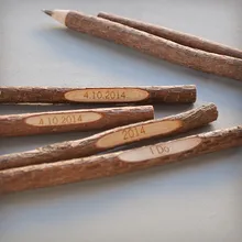 Винтажная ручная работа на заказ деревянная ручка Персонализированная экологическая ручка Свадьба Вечеринка подарки школьные офисные принадлежности