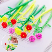 1 шт. корейские канцелярские принадлежности креативная Милая мультяшная имитация цветка нейтральная ручка маленькая свежая офисная гелевая ручка для подписи