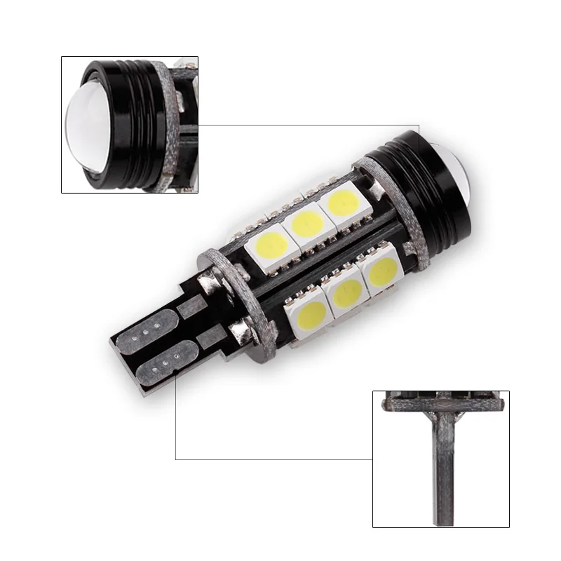 Светодиодные лампы W16W Canbus T15 2 шт. для заднего хода 921 912 5050 SMD COB 12 В 6000 К|Сигнальная