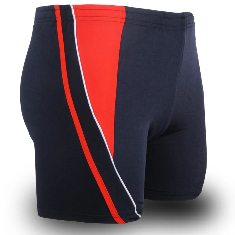Продукт более свободные и больше мужские шорты для плавания взрослые толстые пляжные брюки пляжные шорты купальные плавки пляжные брюки - Цвет: red blue