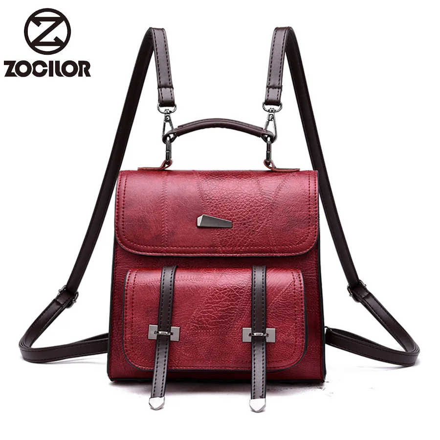 2018 Women Backpack pu Leather Luxurious Women Backpack Large School