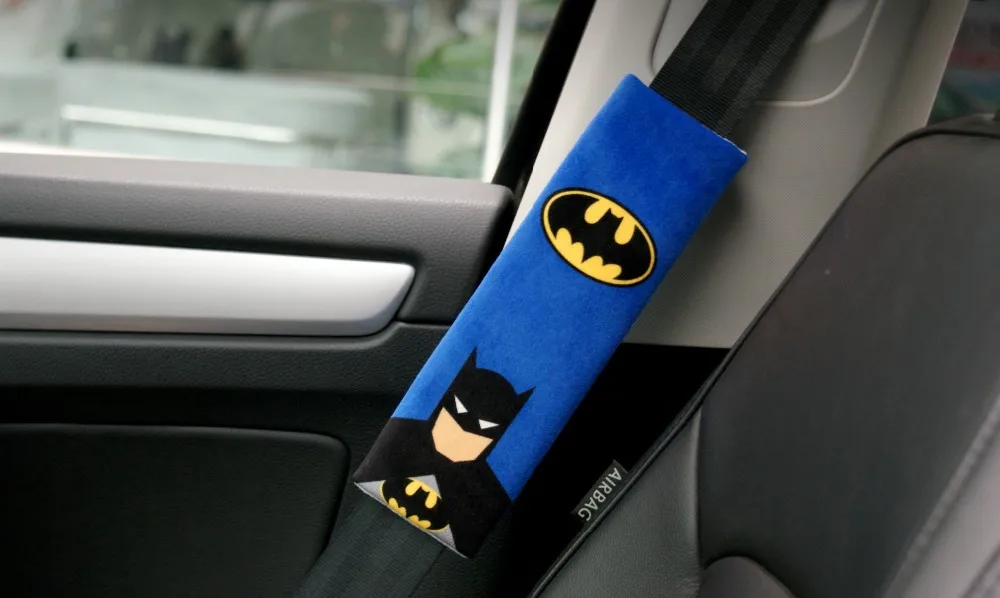 Buy car seat belt cover batman heros