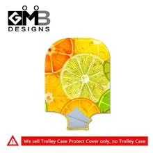 Защитный чехол для путешествий с 3D принтом лимона, прочный плотный эластичный стрейч-чемодан, чехол для 18-30 дюймов, чехлы для тележек