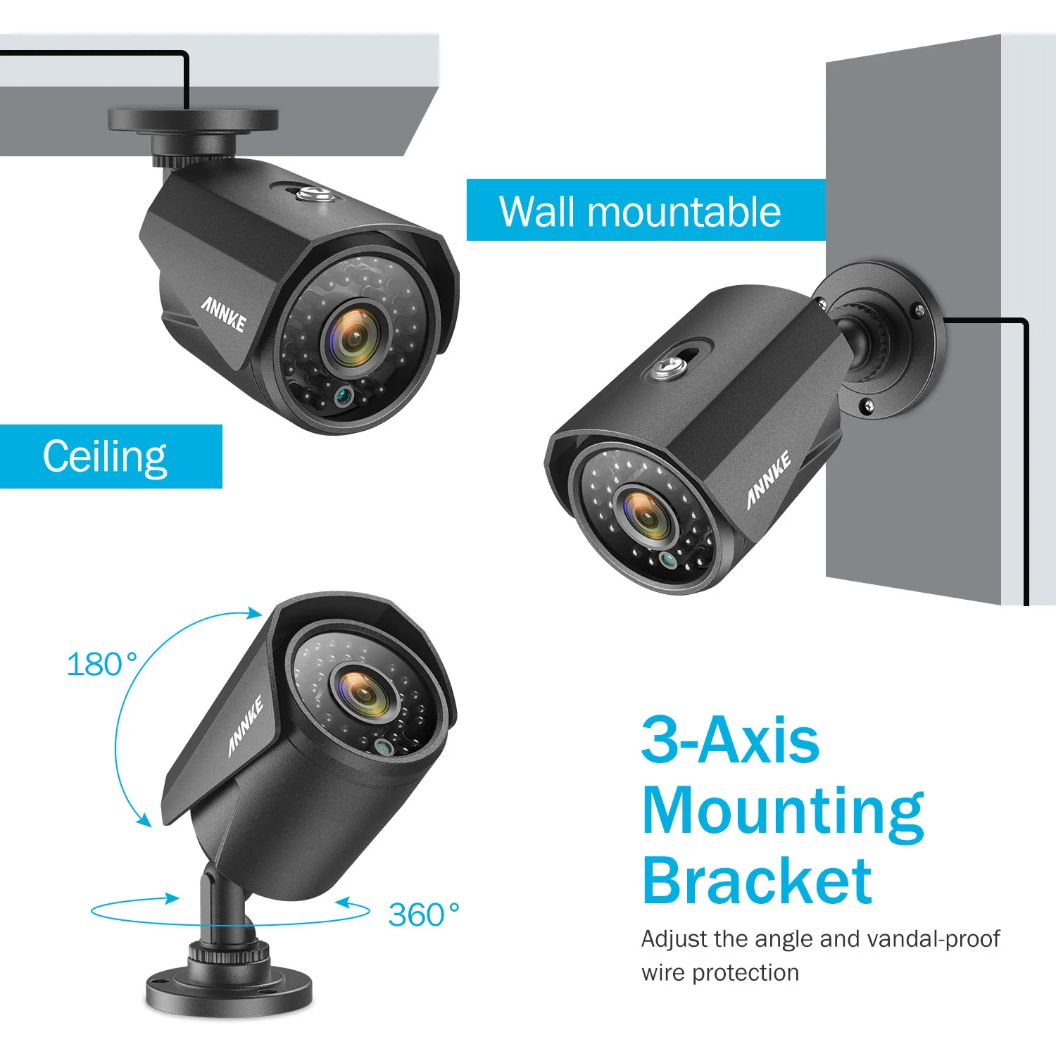 ANNKE HD 720P 8CH 5в1 DVR система безопасности TVI 1.3MP наружные погодостойкие камеры CCTV с