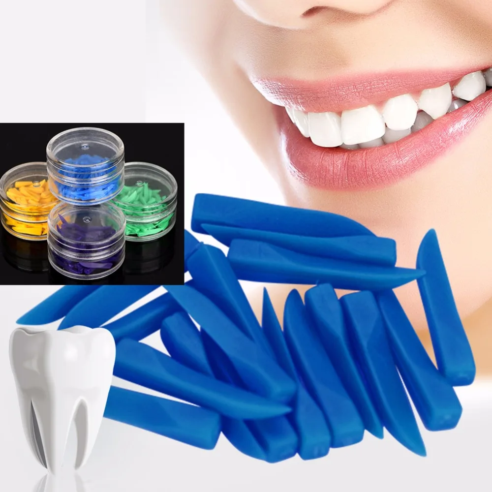 Buy 100pcs Tooth Whitening Disposable Dental Teeth Wedges Dental Filling Tool