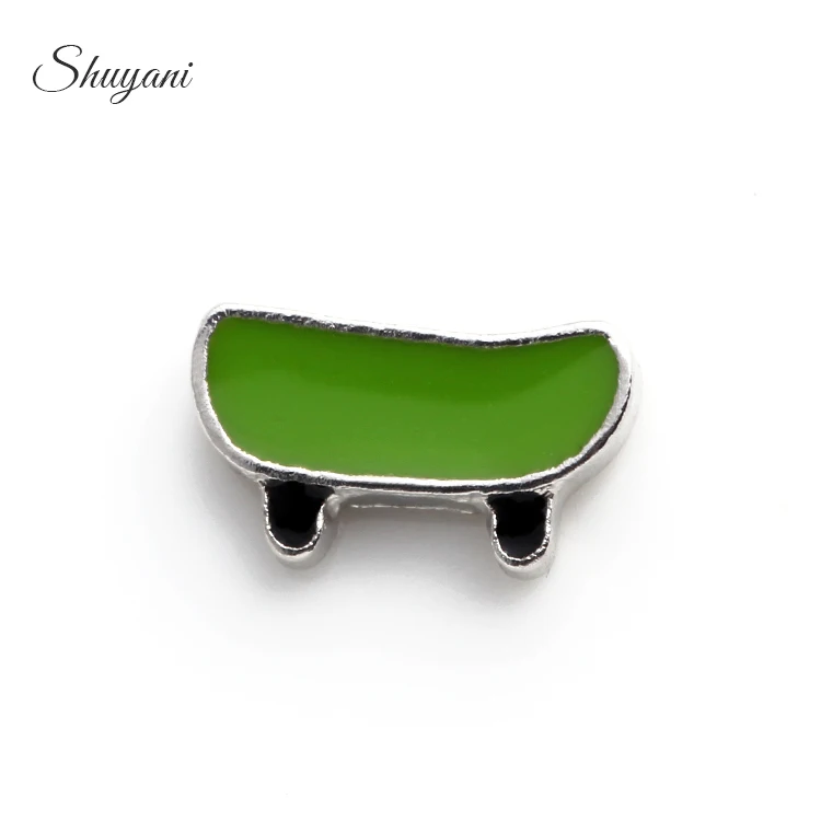 F229 новейшие модные 20 шт./лот Cyan Shopping Cart Charm Fit Memory Floating медальоны MF41 # (Бесплатная