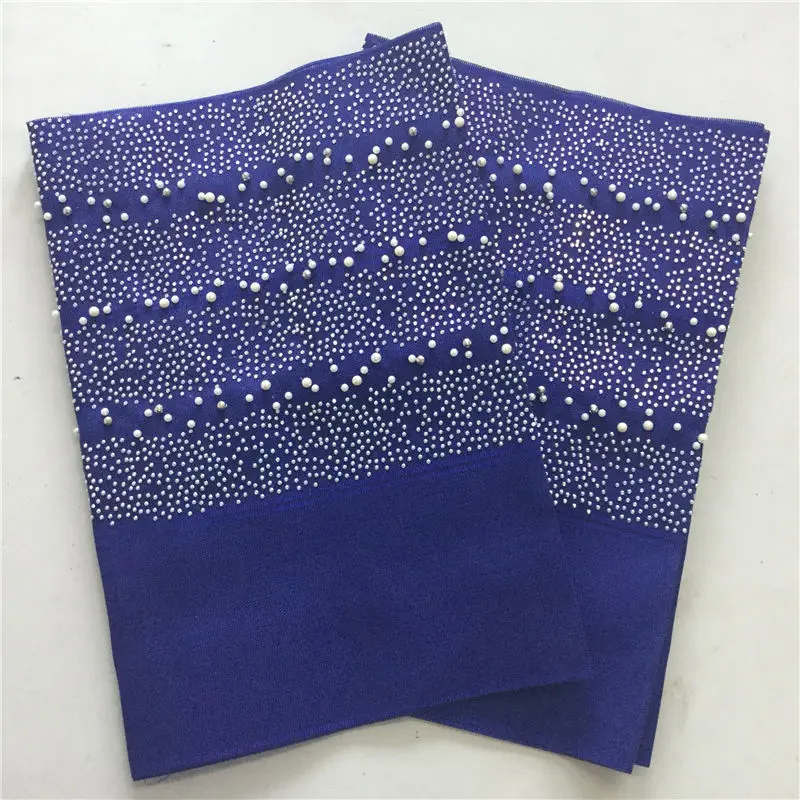Головной убор Aso Oke Gele с камнями и бусинами в нигерийском стиле новейшая модель 2