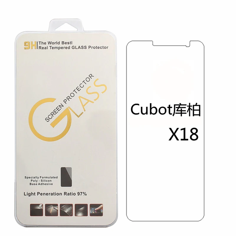 New For Cubot X18 Tempered Glass 9H 2 5D High Quality Protector Front Film For Cubot