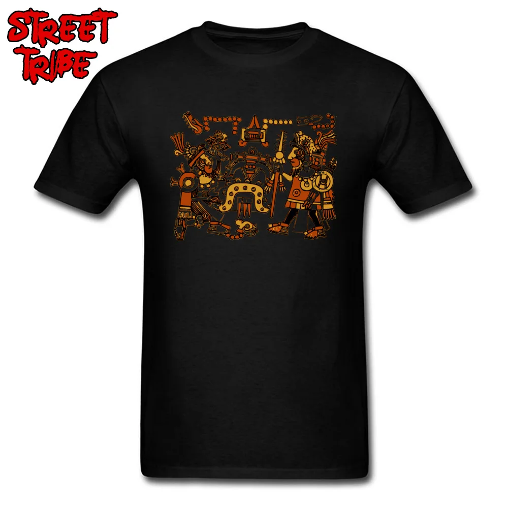 cosie aztec 1294241 Custom Short Sleeve Summer Tees Coupons Crew Neck 100% Cotton Tops Shirts Men's T-Shirt Drop Shipping aztec 1294241 black