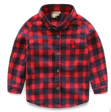 Spring Autumn Boys Shirts Casual Kids Clothes 2015 Fashion Boys Clothes Long Sleeve Boy Shirt Blouse plaid Children Clothing