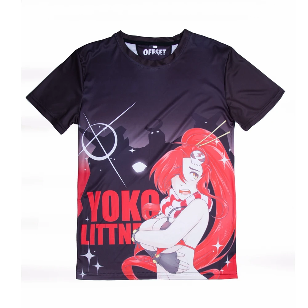 MGFHOME аниме рубашка Tengen Toppa Gurren Lagann Nia Teppelin Yoko Littner косплей футболка Топы Футболка