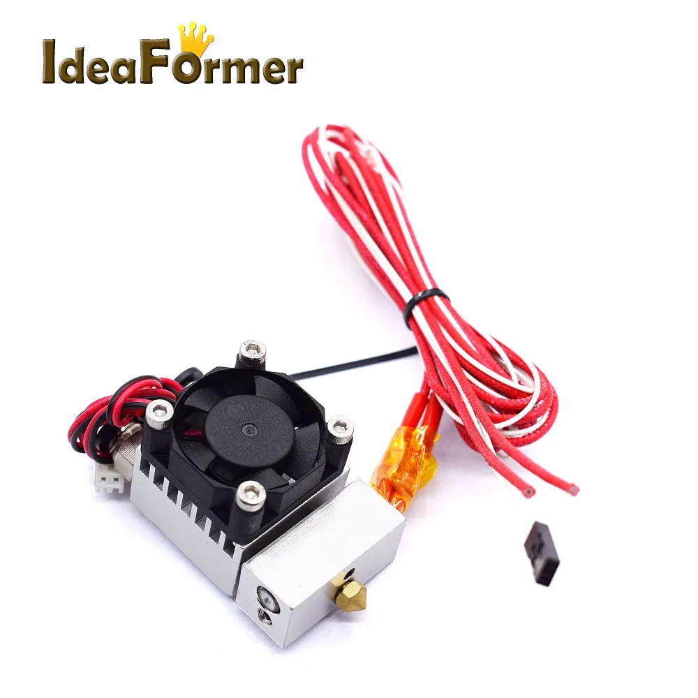 

3D Printer Hot End 2 In 1 Out Double Color Extruder Cyclops Single Head 12V/24V 0.4mm 1.75mm with Cooling Fan 3D Printer parts