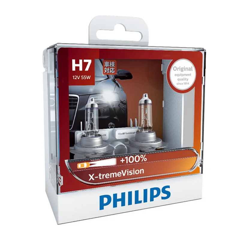 Автомобильные фары Philips H1 H4 H7 H11 HB3 HB4 X treme Vision яркие галогенные лампы одобрено ECE на