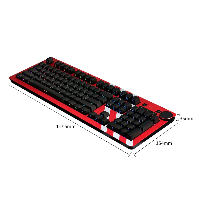Игровая клавиатура Ajazz AK60 RGB серебристый и синий переключатель 110 клавиш