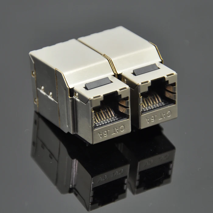 10G 500 МГц Cat.6A RJ45 встроенный переходник женский экранированный адаптер для пустой