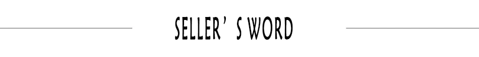 SELLER'S WORD