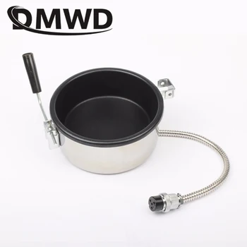 DMWD 상업 8 oz Hot Air Oil 팝콘 메이커 난방 Pot 손-마약 8 온스 전기 팝콘 기계 액세서리 부 25mm