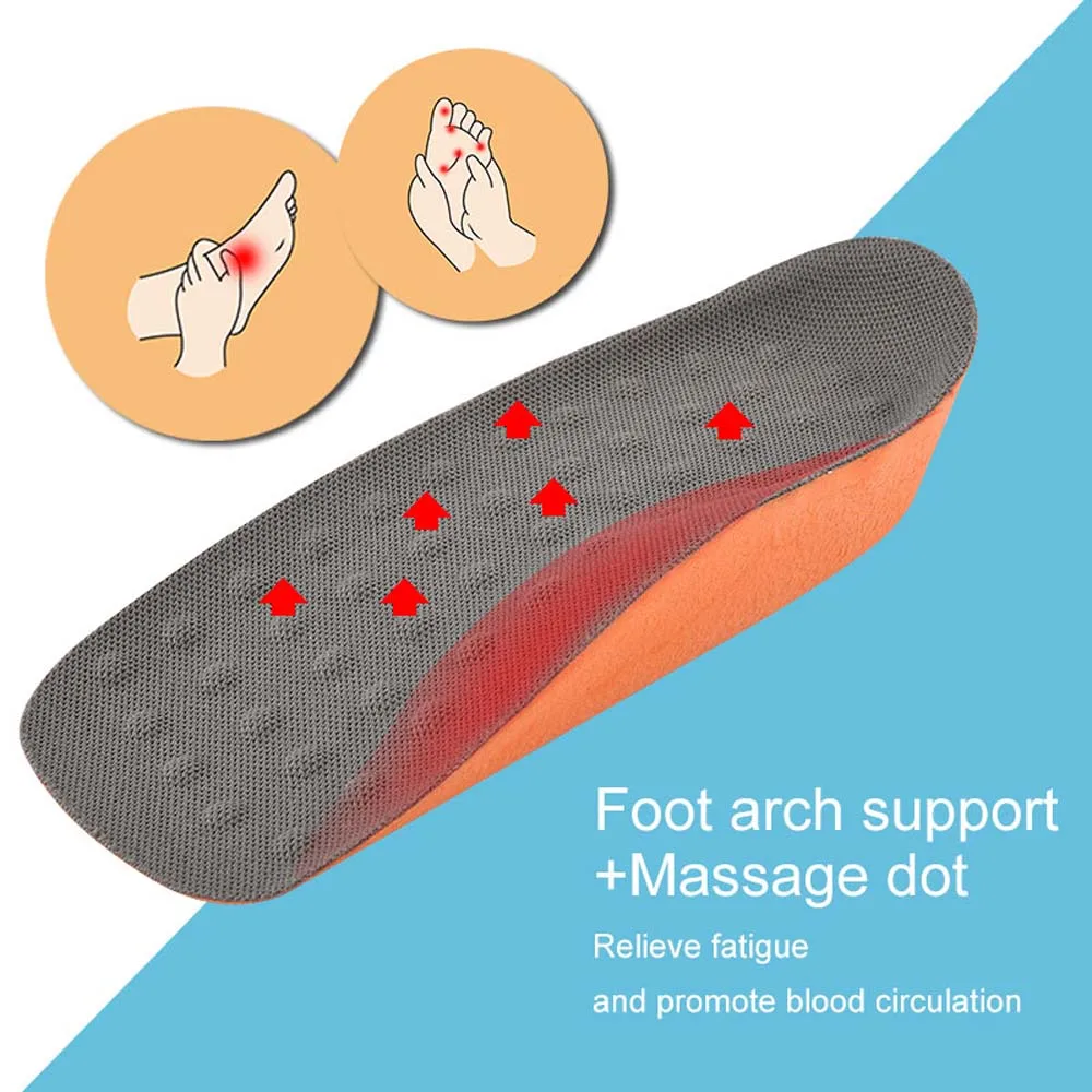 Sunvo Add 2 см высоты носки массажные стельки эргономичные увеличивающие рост Дышащие Удобные стельки для мужчин и женщин