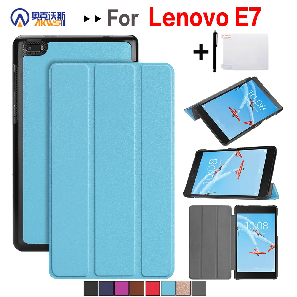 

Walkers Protective Cover Case for Lenovo Tab E7 TB-7104 2018 7 Inch Tablet Slim Magnetic Cover Case for Tab E7 TB-7104f + Gifts