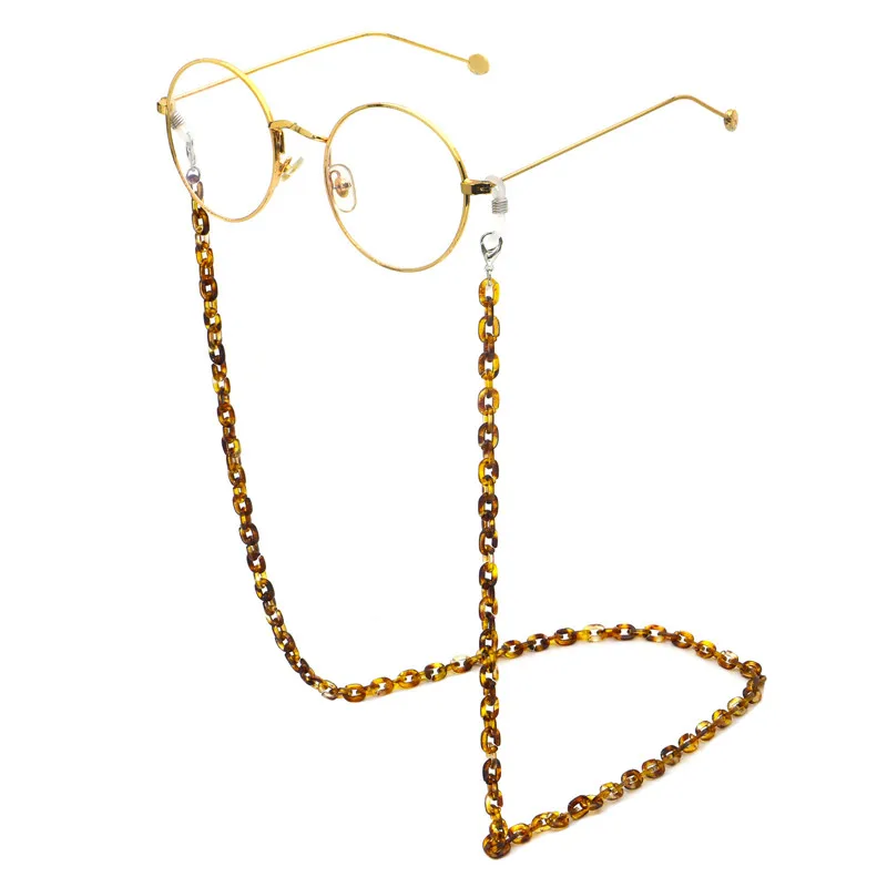 

Simple Style Acrylic Link Chain Reading Sports Glasses Hanging Neck Antislip Chains Sunglasses Cord Head Band