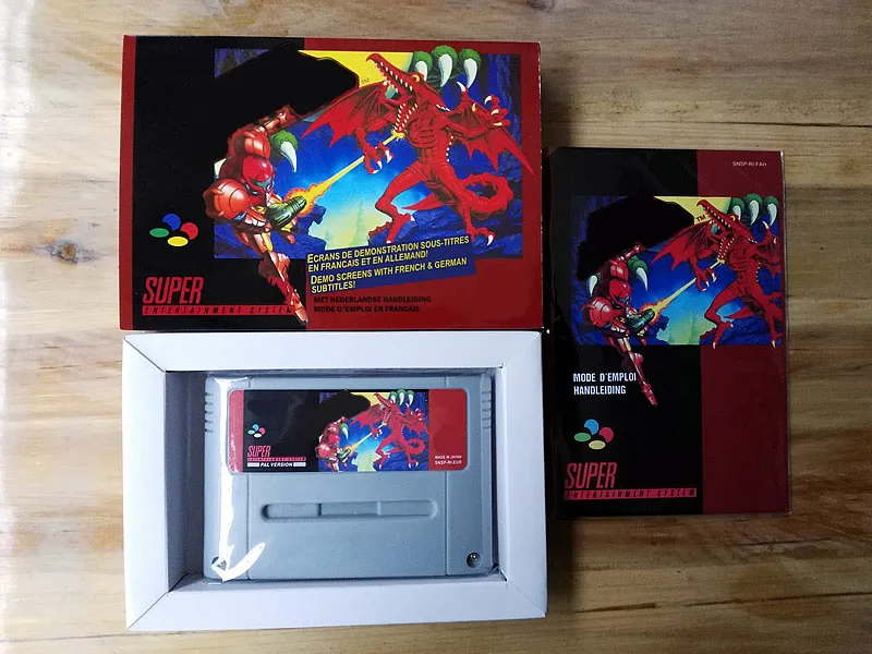 

16Bit Games ** SuperMetroided ( French Language PAL Version!! box+manual+cartridge!! )