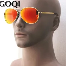 GOQI, высококачественные мужские поляризованные солнцезащитные очки для вождения, праздничные пляжные солнцезащитные очки для отдыха, классические цветные зеркальные линзы