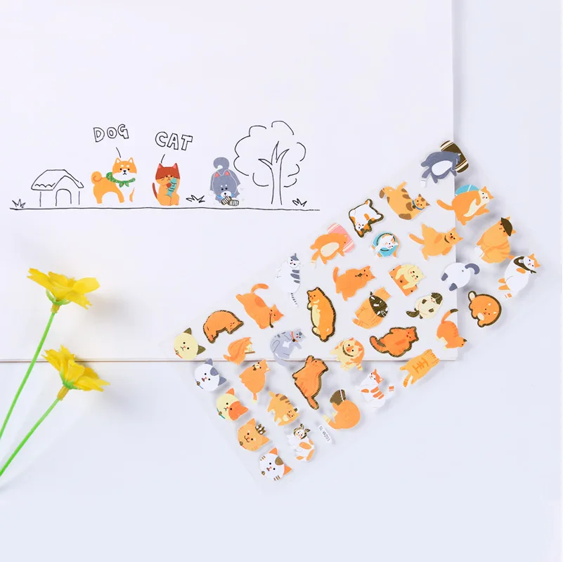 1 шт. Kawaii shaba inu наклейки с героями мультфильмов декоративные DIY планировщик