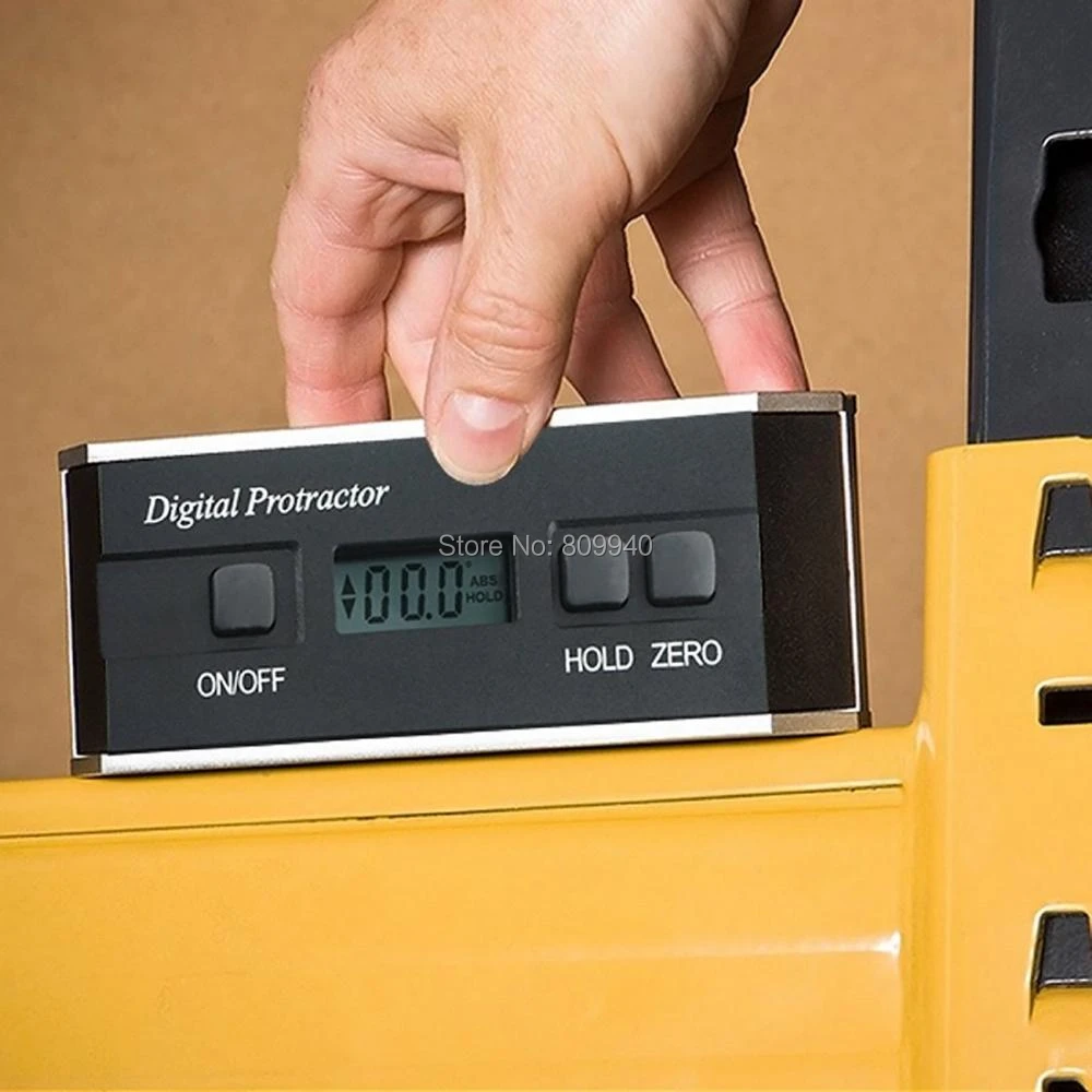 Woodworking etc Angle Gauge with Magnetic Base//VA LCD Display//Vertical /& Horizontal Spirit Bubble eOUTIL Digital Angle Finder Magnetic Protractor Inclinometer Building for Automobile Table Saw