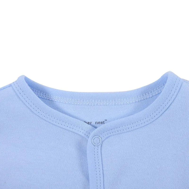 2016 New Style Baby Clothing Cotton Long Sleeve Baby Footies Spring Autumn Infant Jumpsuit Round Collar Baby Sleepers Unisex (6)
