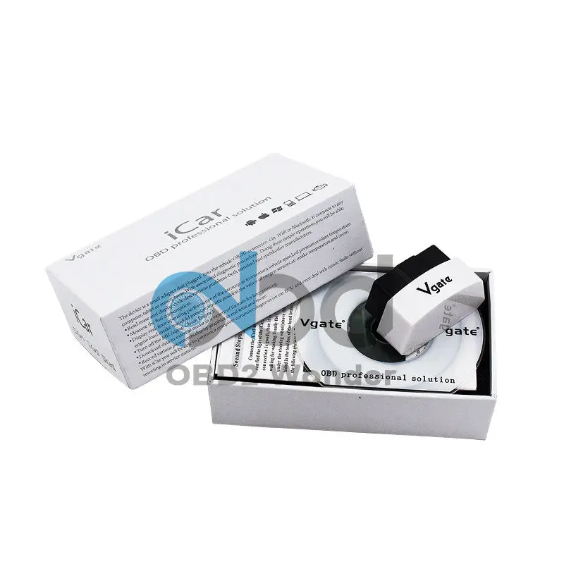 Оригинальный Icar Vgate ELM327 Wifi ICAR3 OBDII Интерфейс аппаратный V1.5 ELM 327 Wi FI OBD2