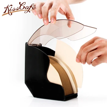 

Coffee Filter Paper Storage Box Holder Simple Coffee Filters Dispenser Rack Shelf Storage Paper Tissue Box Shelf Coffee Tool