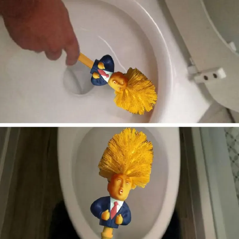 

Toilet Brush Holders WC Borstel Donald Trump Random Style Original Trump Toilet Brush, Home Bathroom Toilet Cleaning Accessories