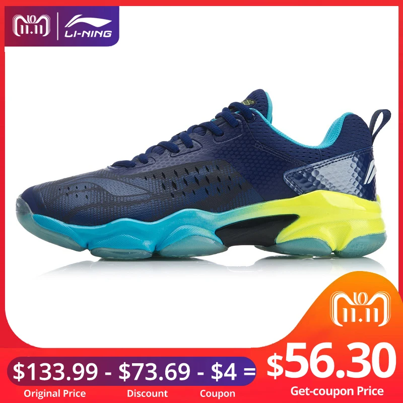 

(11.11 Clearance)Li-Ning Men SONIC BOOM Badminton Shoes LiNing Breathable Sport Shoes Sneakers AYZN009 XYY072
