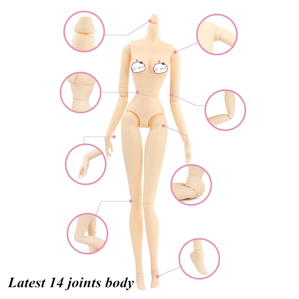 Dream Fairy MMGirl 14 Joints body for blyth doll ICY about 27.5cm natural skin toy gift high quality