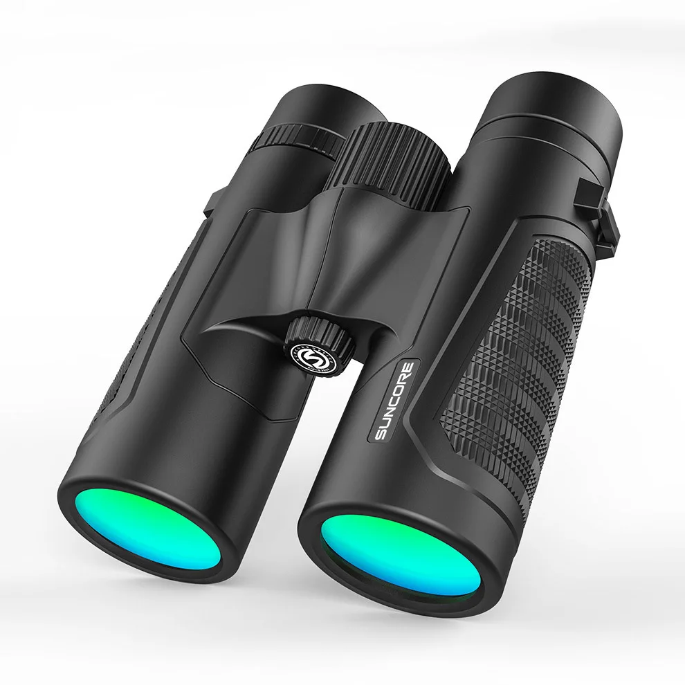 

12x42 HD High Power Binoculars Bak-4 Prism Multi-layer Green Coating Portable Telescope Outdoor Hiking Camping