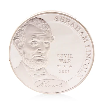 

2018 New Lincoln Commemorative Coins Copper Collection Gift Souvenior Memory Zinc Alloy Souvenirs
