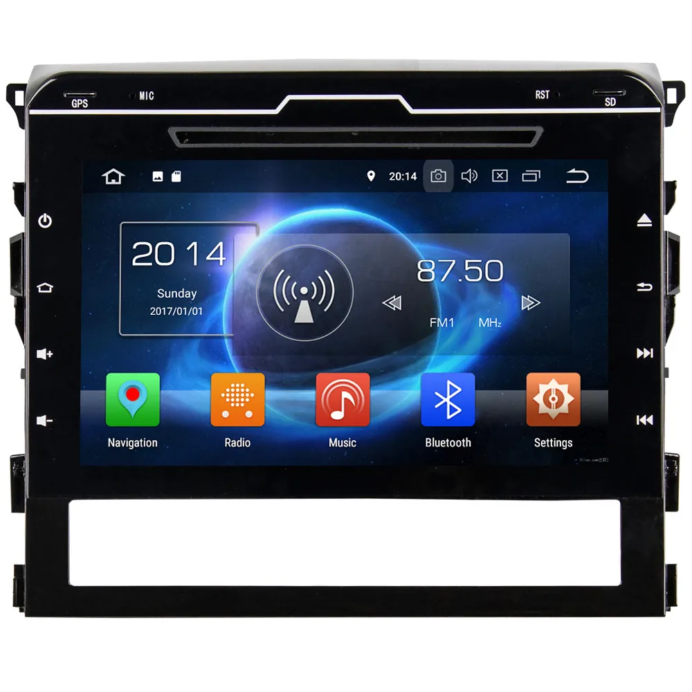 Perfect 9" IPS Octa Core 4G Android 8.1 4GB RAM 64GB ROM Car DVD Player Stereo Radio GPS Glonass For Toyota Land Cruiser LC200 2016-2018 0